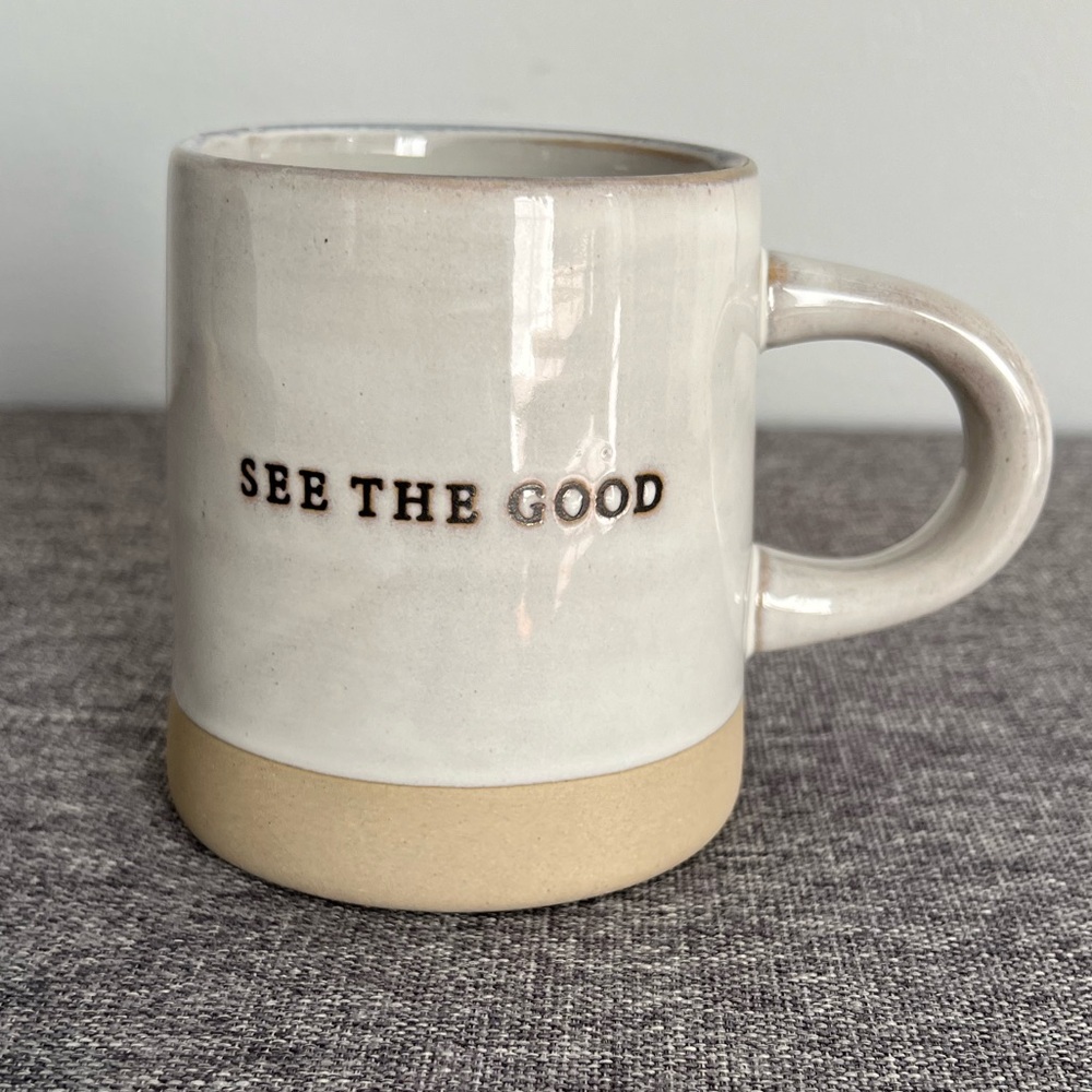 Hearth & Hand White Tan Glazed Stoneware Coffee Tea Mug See The Good Magnolia